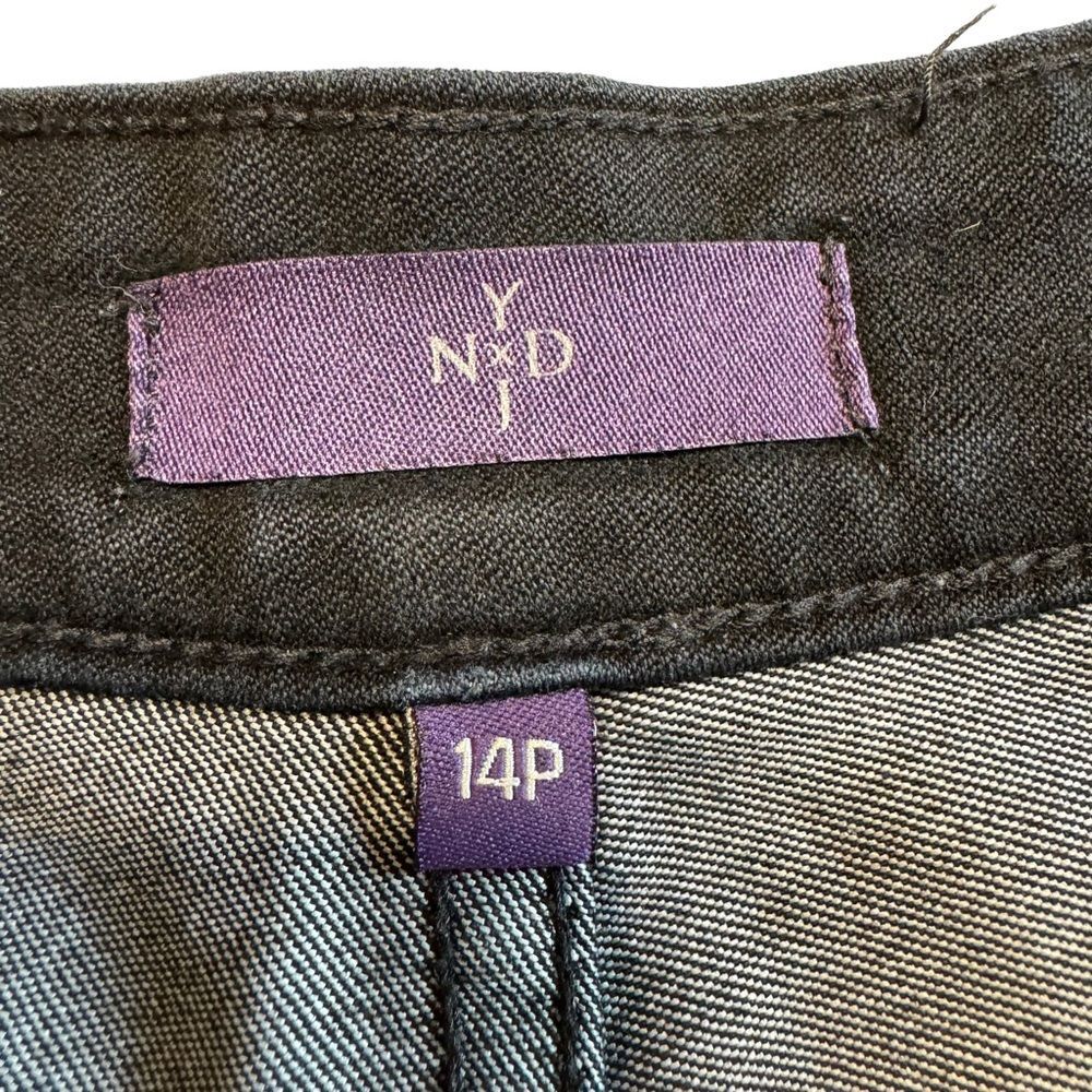 NYDJ Women's Black Velvet Pants Jeans Stretch Size 14P - Picture 5 of 13
